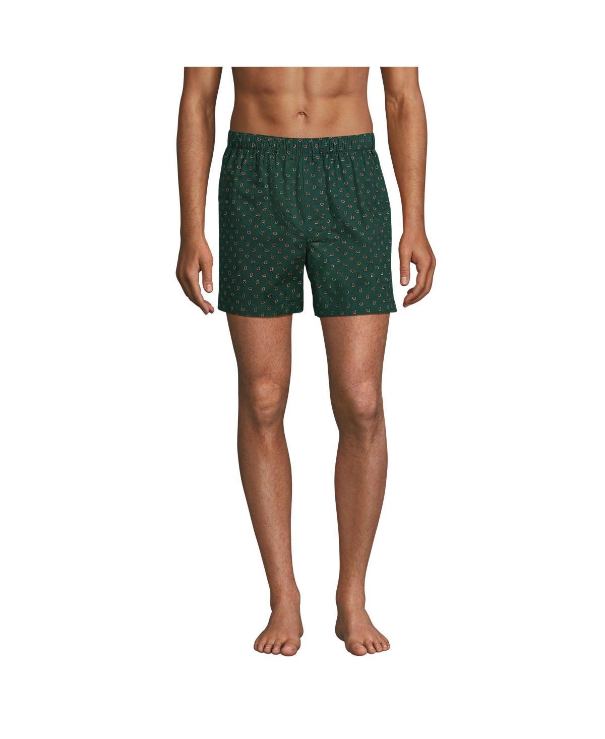 Men's Lands' End 3-Pack Essential Boxers, Size: Large, White Product Image