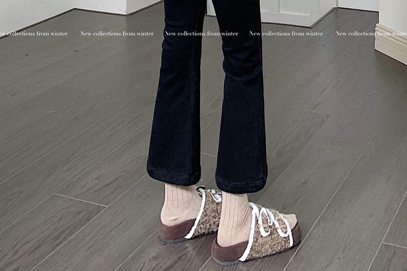 High Rise Cropped Flared Jeans Product Image
