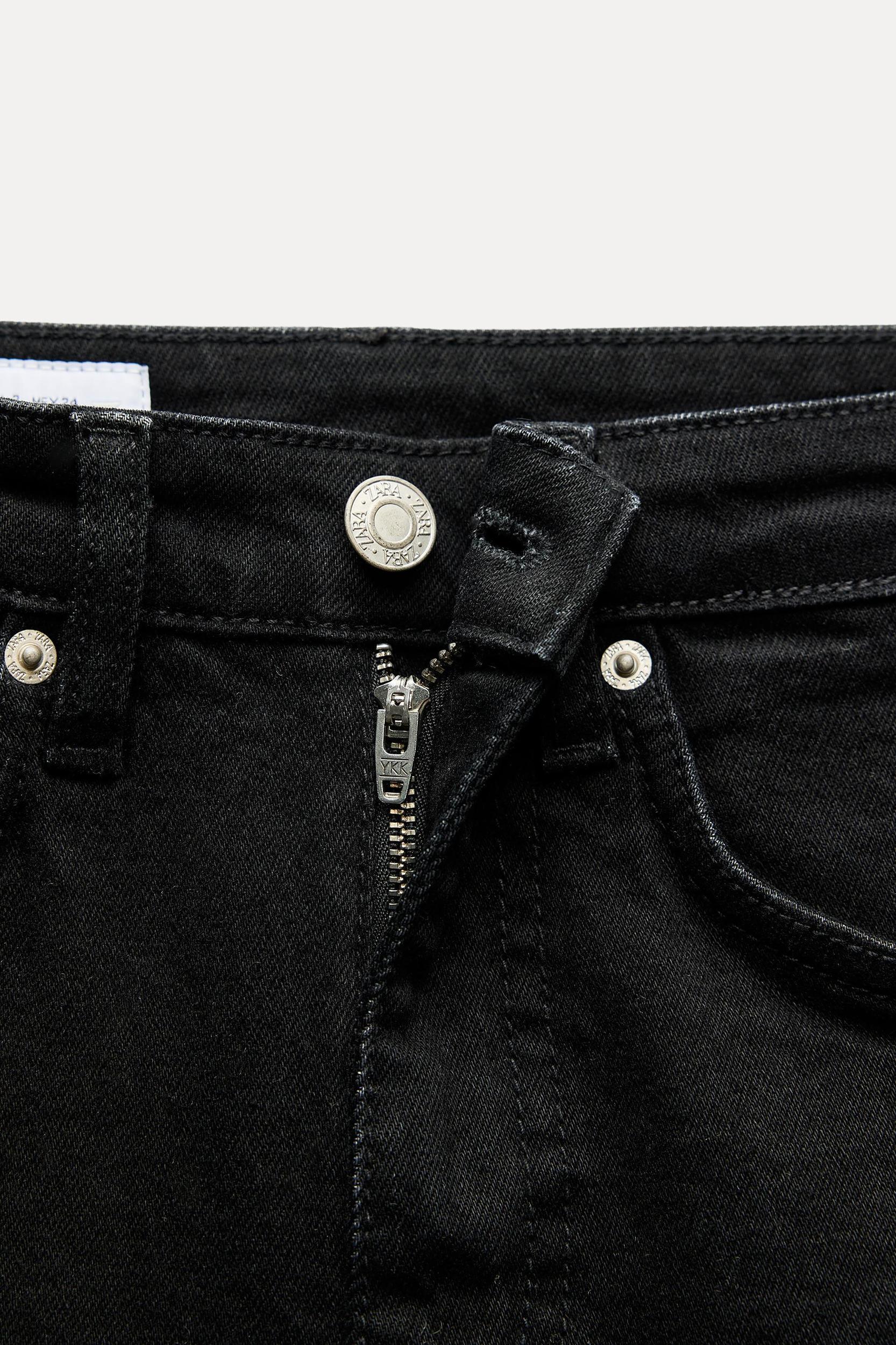 FLARED CROPPED HIGH WAIST TRF JEANS Product Image