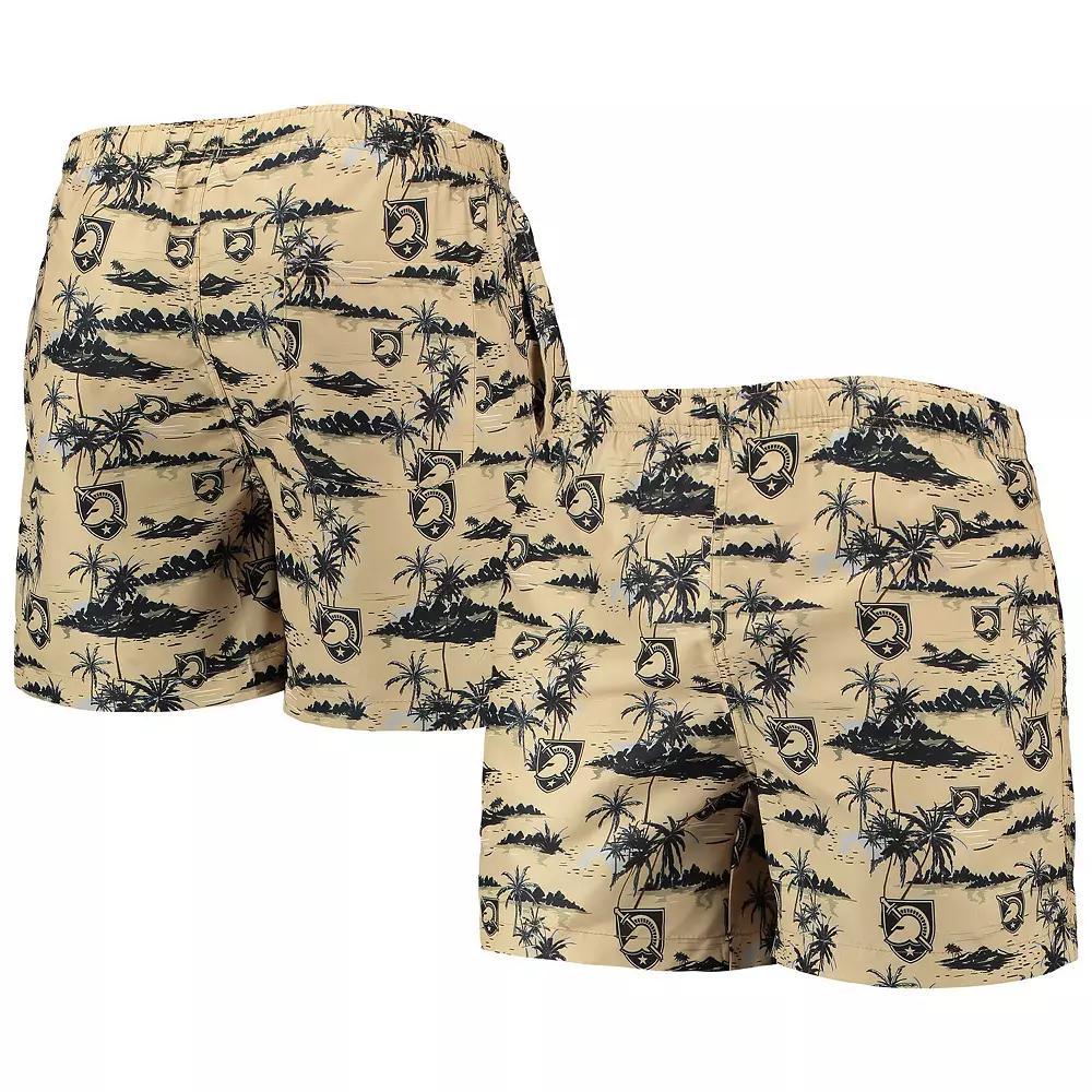 Men's FOCO Gold Army Black Knights Island Palm Swim Trunks, Size: Small, Nc2 Gold Product Image