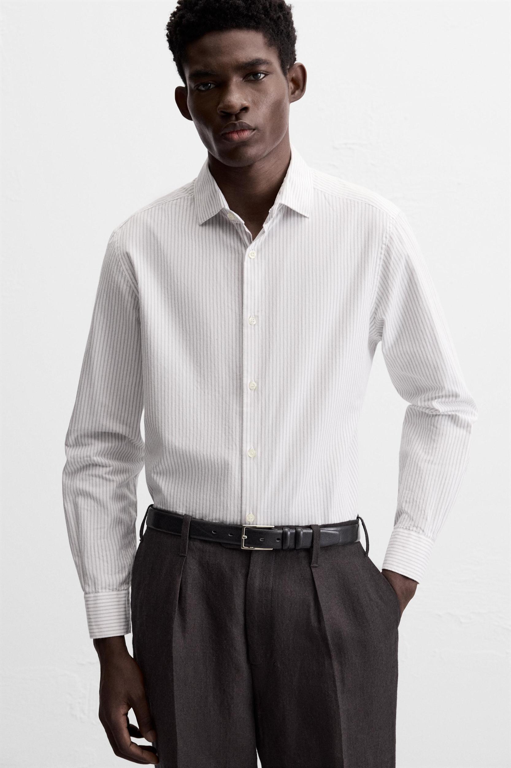TEXTURED WEAVE TWILL SHIRT Product Image