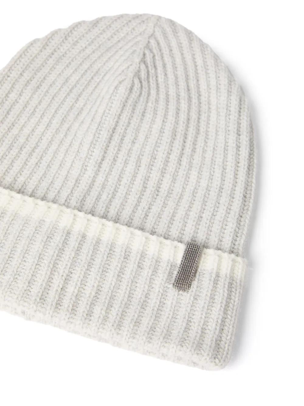 BRUNELLO CUCINELLI Monili-detail Beanie Hat In Neutrals Product Image