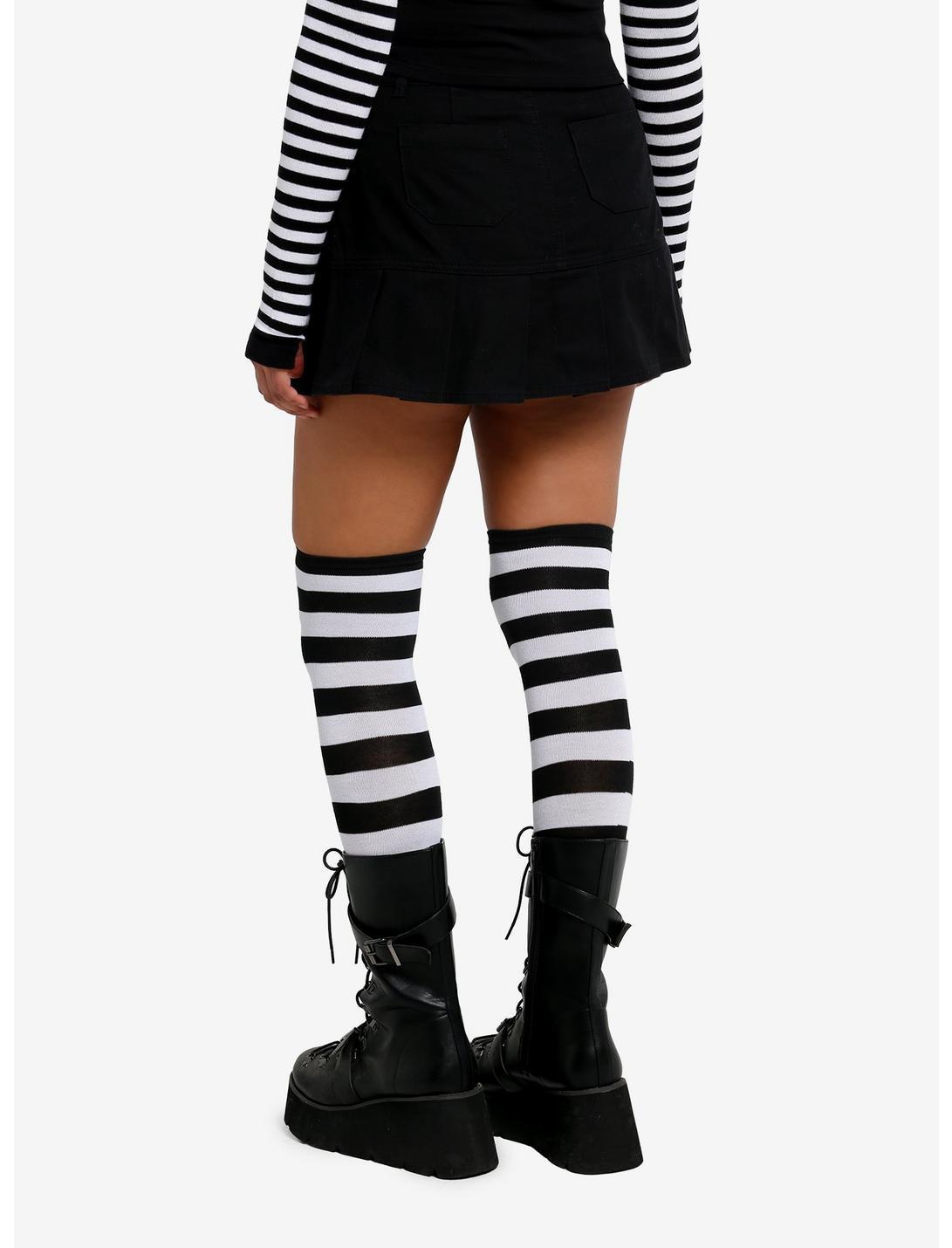 Social Collision Skull Studded Black Mini Skirt Product Image