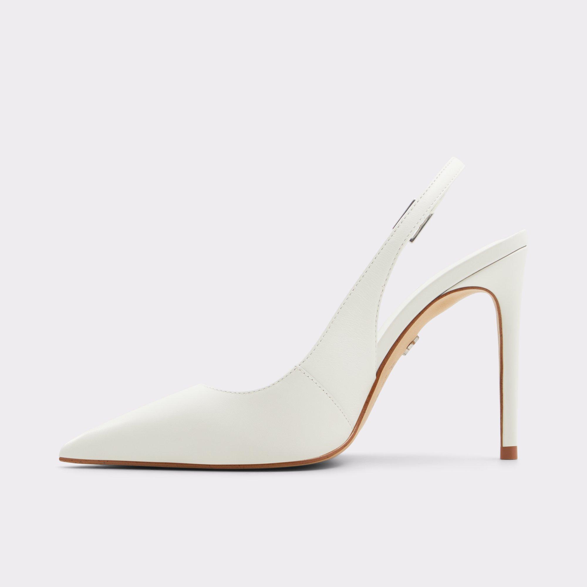 ALDO Stessysling - Women's Slingback Collection - White, Size 6 Product Image