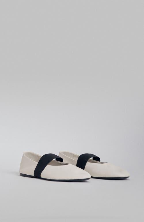 CO Leather Ballet Flats In Ivory Product Image