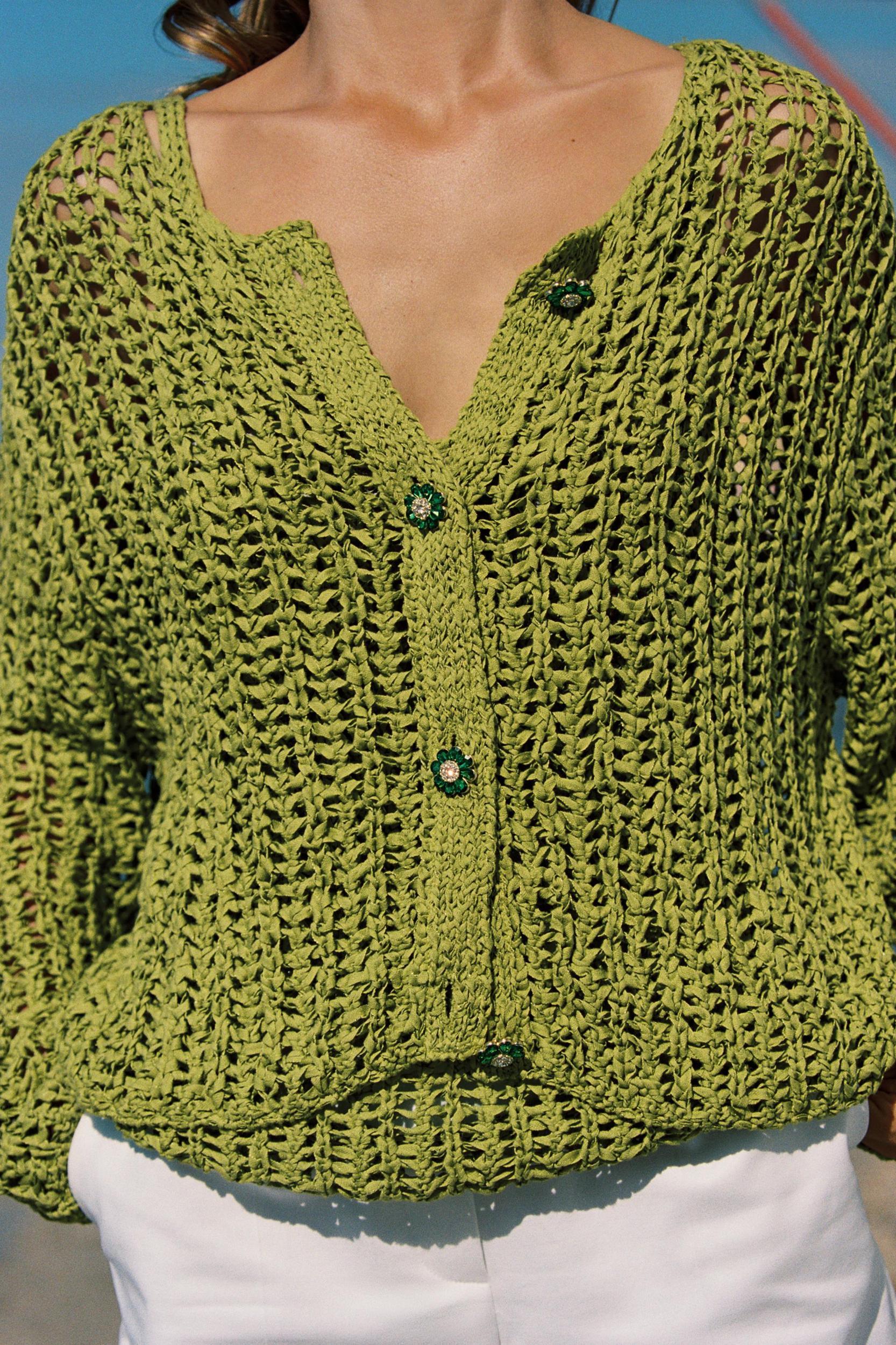 RIBBON KNIT JACKET Product Image
