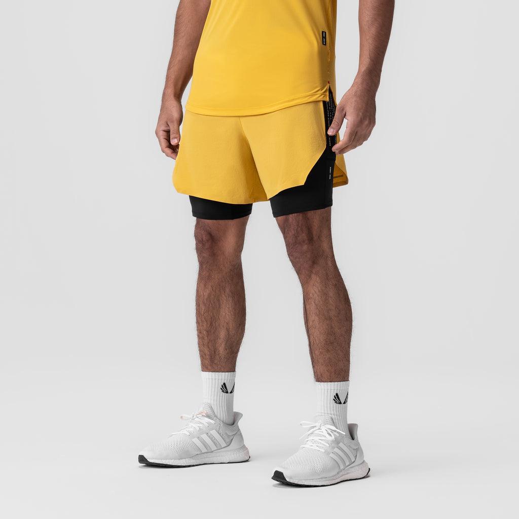 0953. Aerotex™ Hybrid Liner Short - Amber/Black Product Image