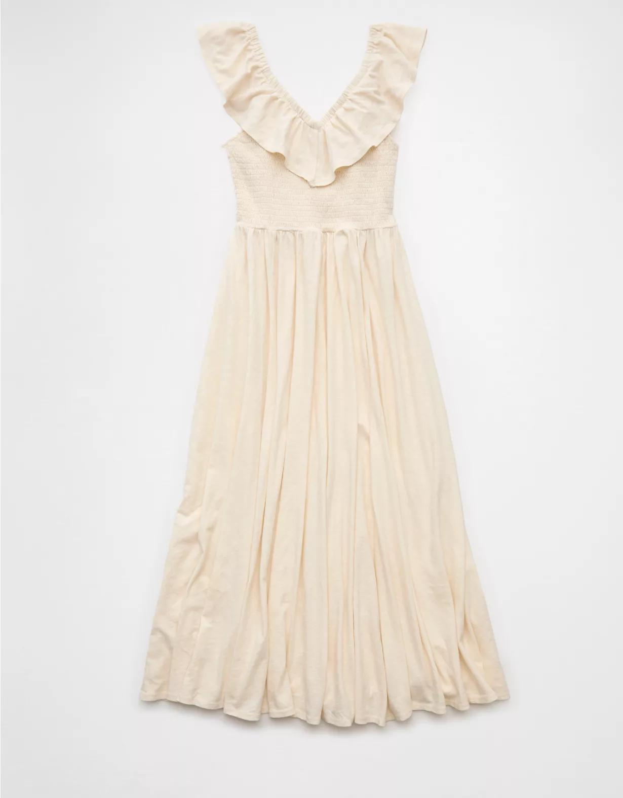 AE Sunchaser Knit Drop Waist Midi Dress Product Image