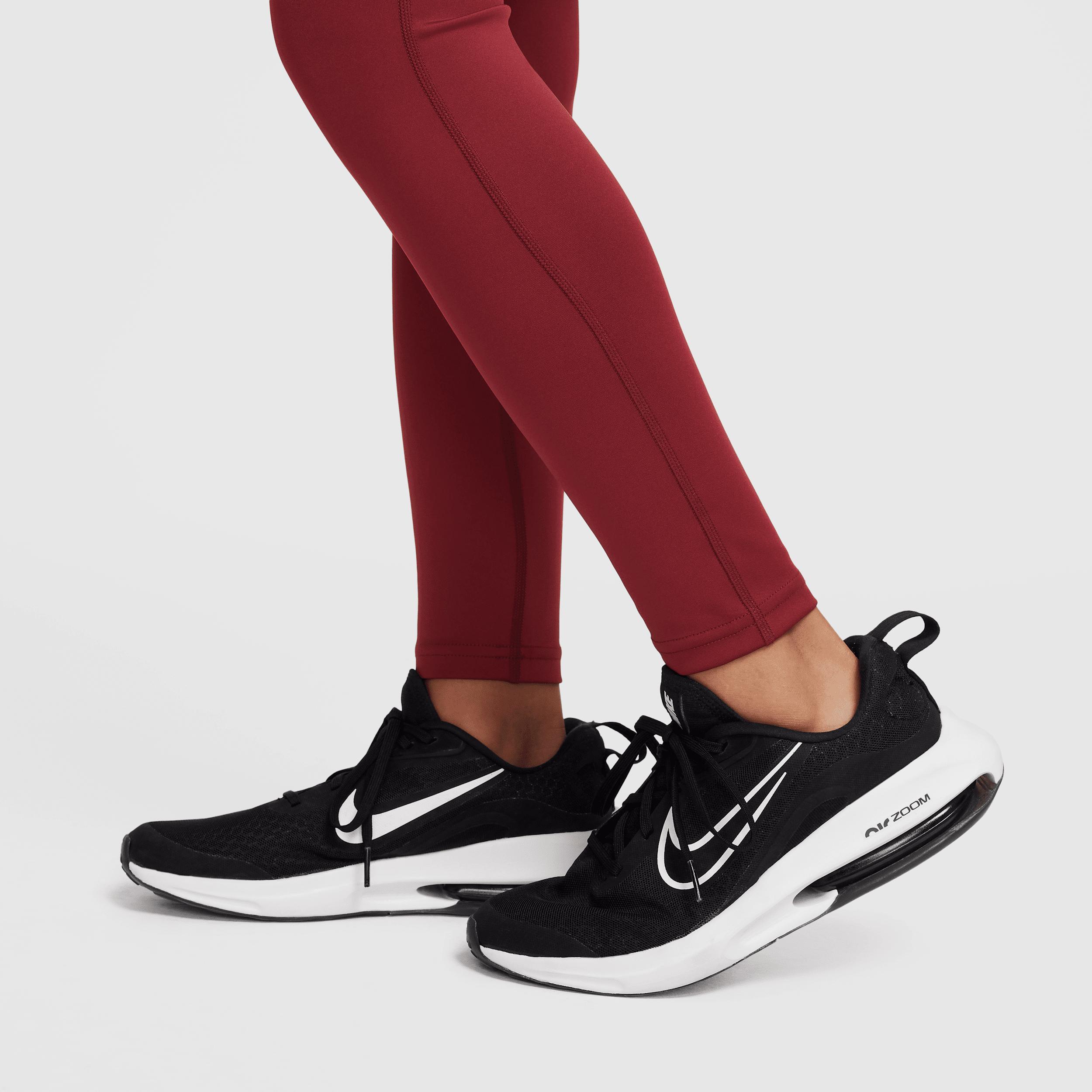 Women's Nike Pro Girls' Dri-FIT Mid-Rise Leggings Product Image