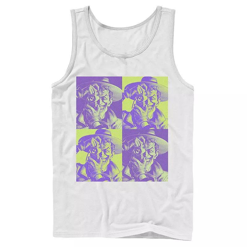 Men's DC Batman The Joker Halftone Popart Tank Top, Size: XL, Black Product Image