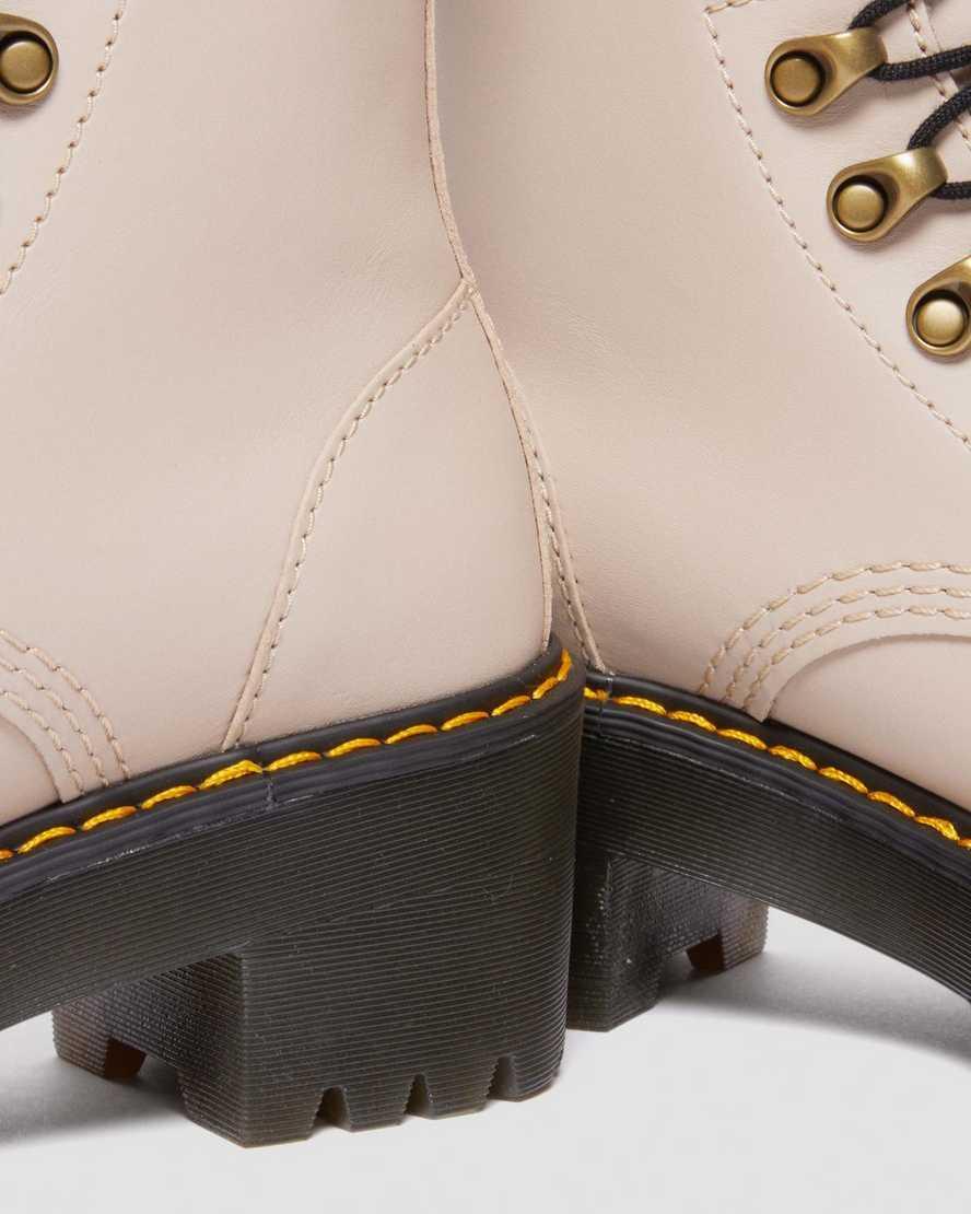 Leona Women's Sendal Leather Heeled Boots Product Image