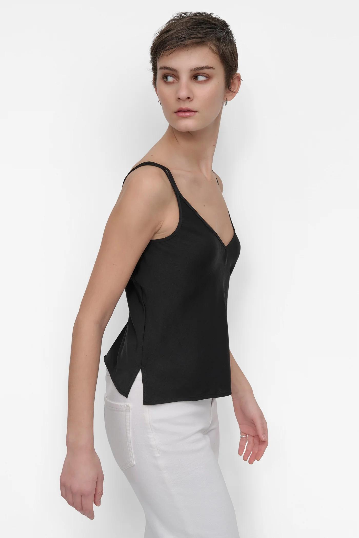 STRAPPY V-NECK CAMI W/ADJUSTABLE STRAPS Product Image