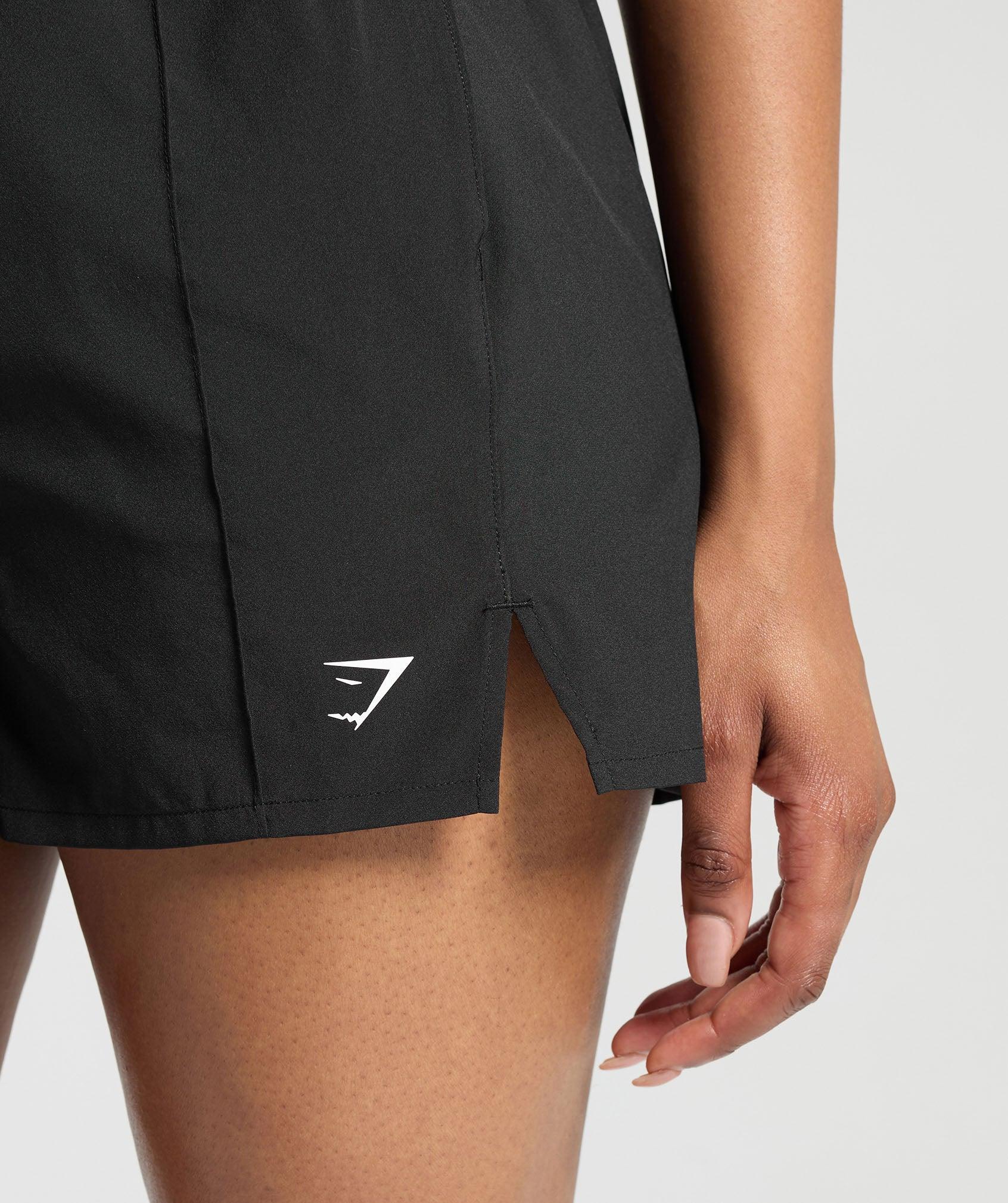 Gymshark Pintuck Shorts - Black Female Product Image