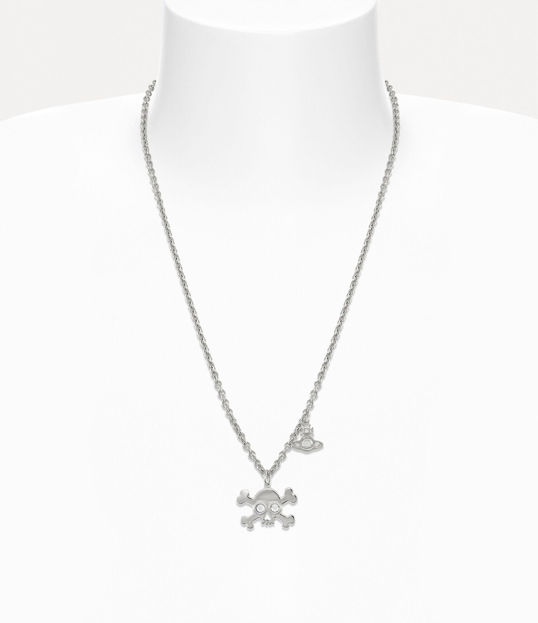 Man. Franklin Skull Pendant Necklace Product Image