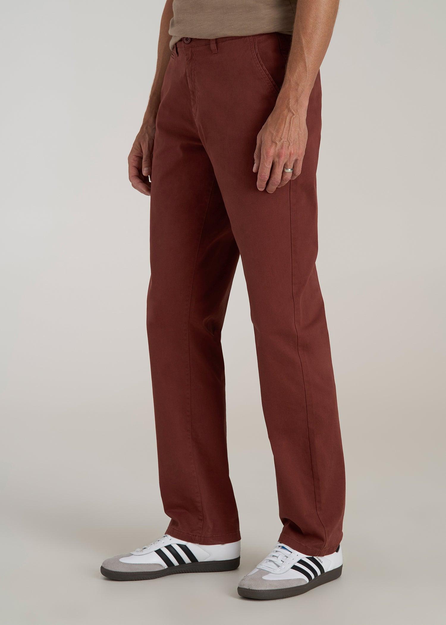 Mason RELAXED Chinos for Tall Men in Intense Rust Product Image