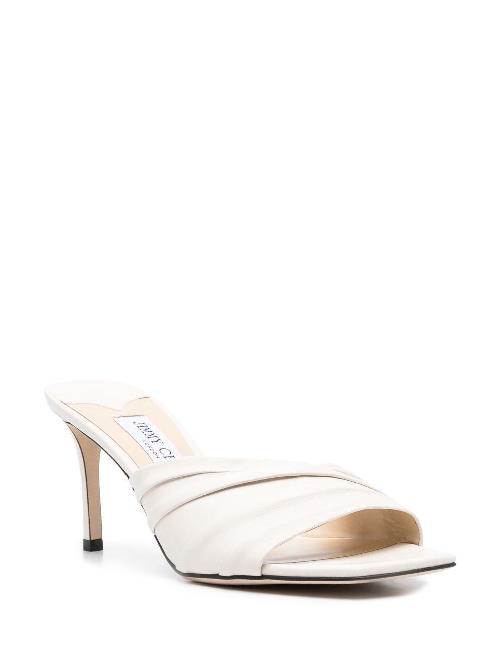 80mm heeled leather sandals Product Image