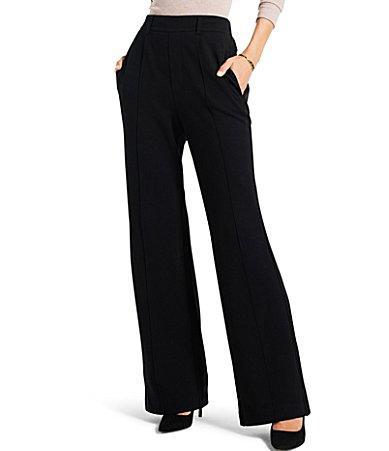 Nic+Zoe Wide Leg Pleated Knit Pants Product Image