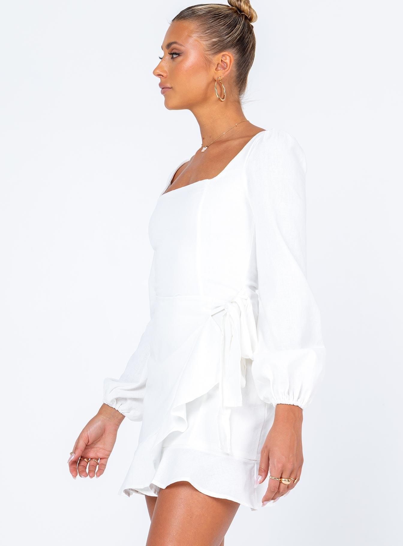 The Villa Mini Dress White Product Image