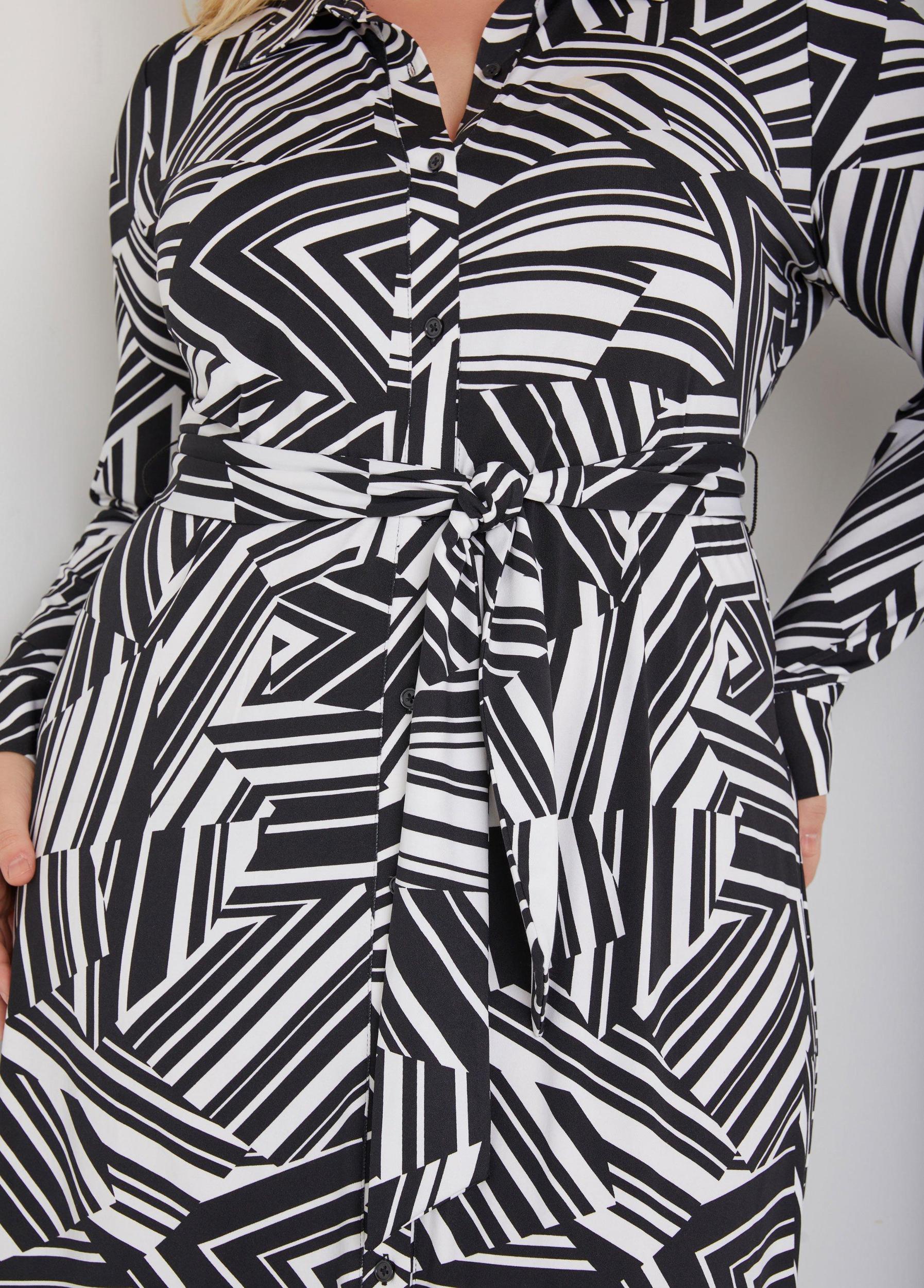 Striped Maxi Shirtdress Product Image