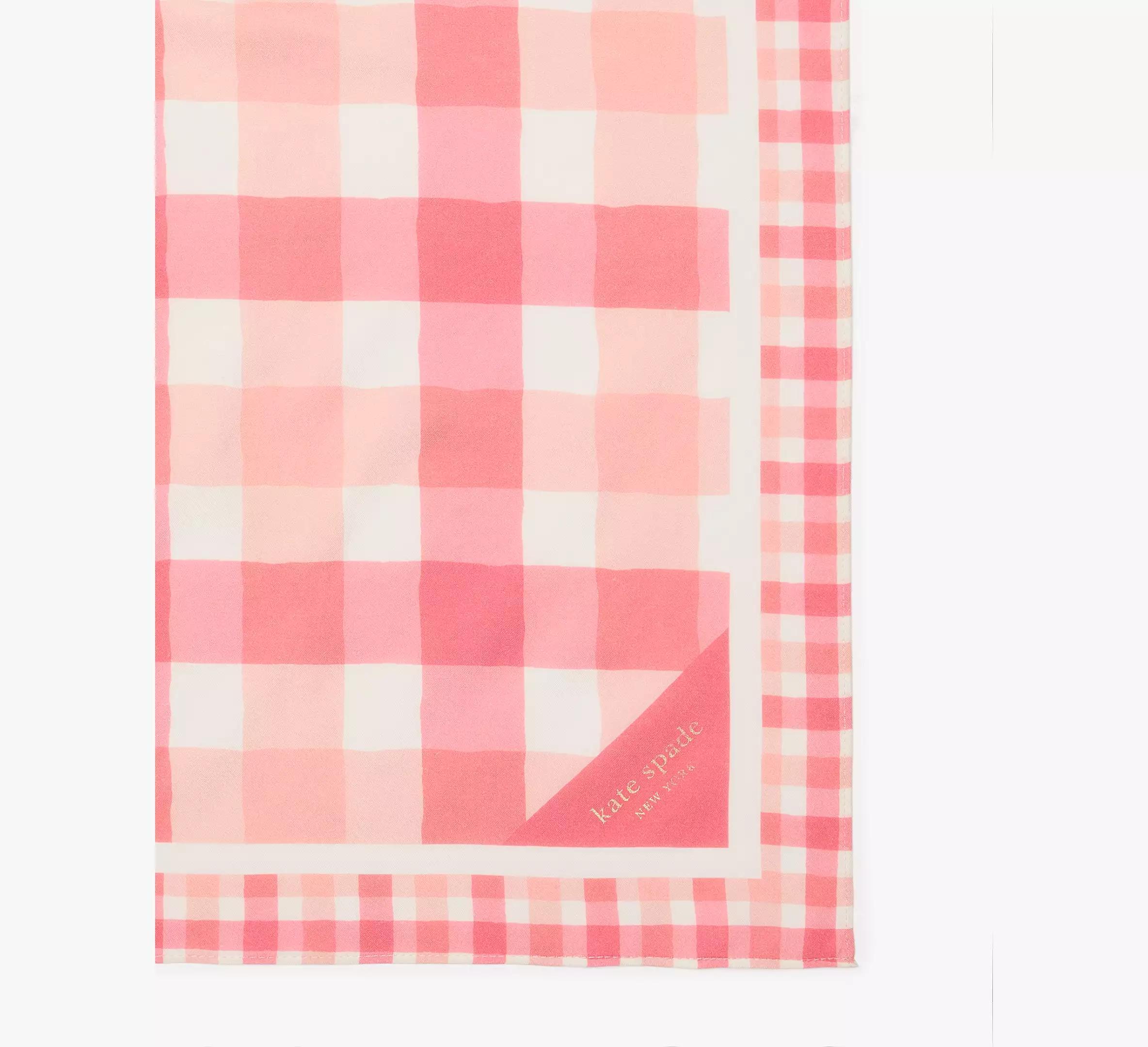 Beach Plaid Silk Bandana Product Image