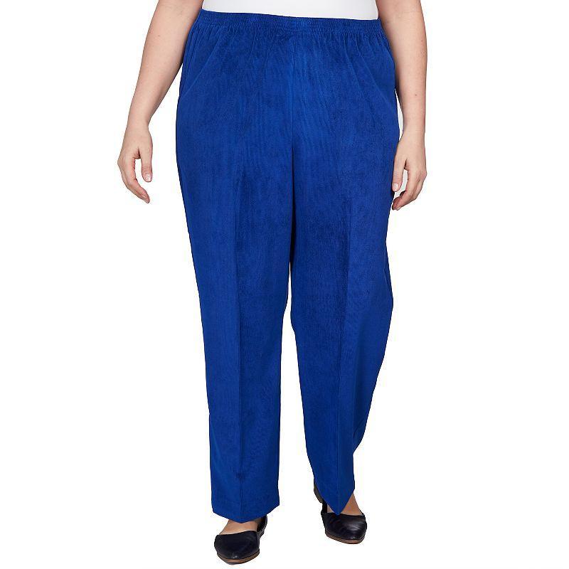 Plus Size Alfred Dunner Classics Pull-On Straight-Leg Pants, Women's, Size: 24W Short Product Image