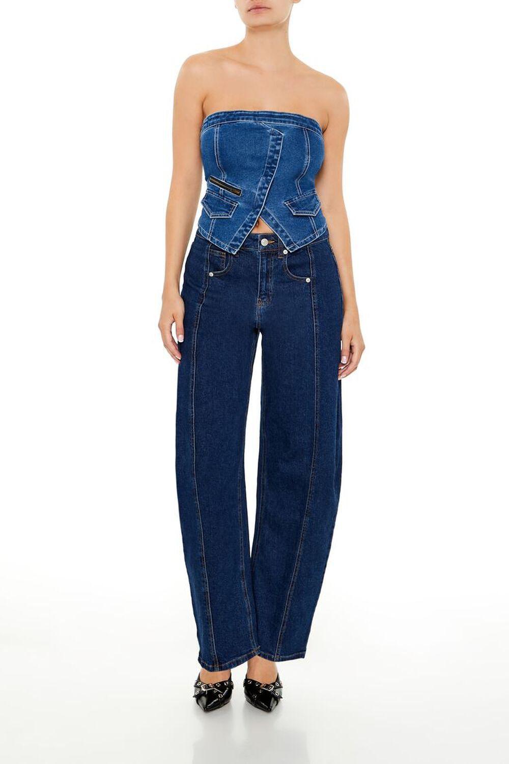High-Rise Baggy Barrel Jeans | Forever 21 Product Image