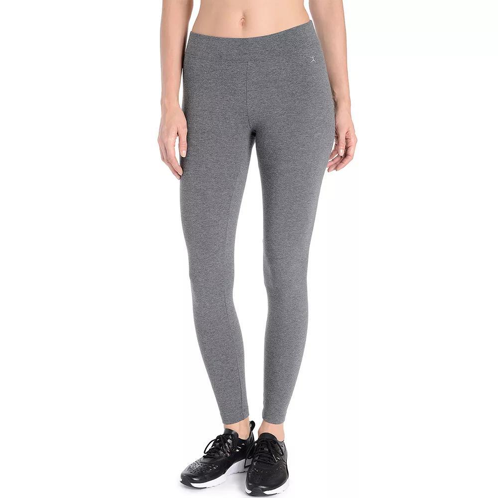 Women's Danskin Wide Waist Ankle Leggings, Size: Small, Rich Black Product Image