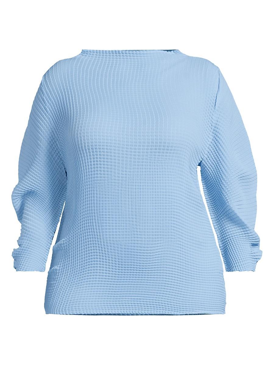 Womens Plus Ingrid Pleated Top Product Image