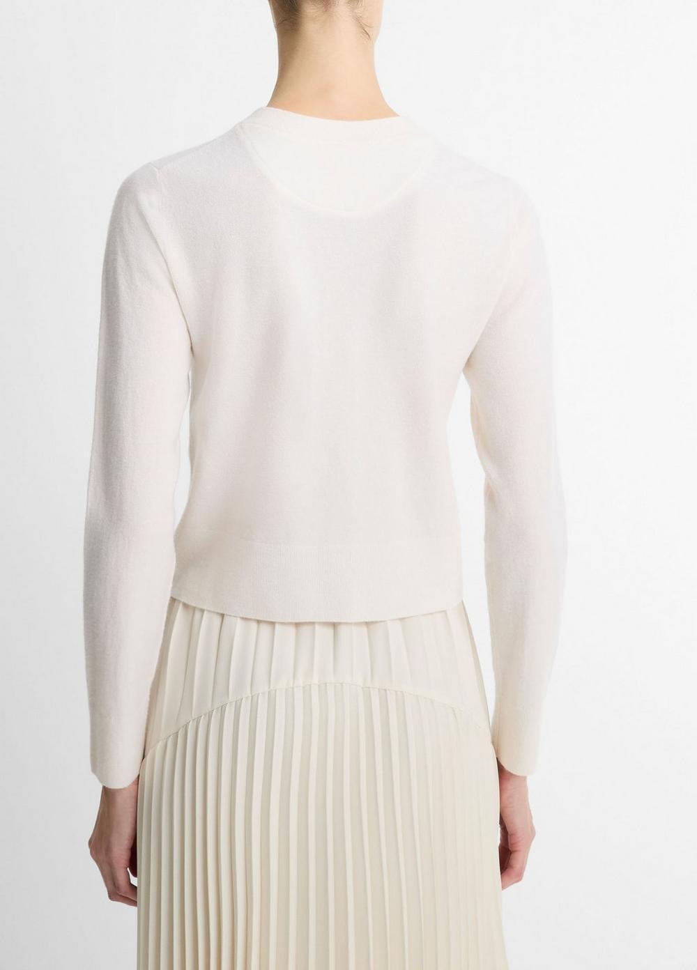 Womens Half Moon Wool & Cashmere Blend Cardigan Product Image
