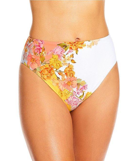 Antonio Melani Patchwork Floral High Waisted Swim Bottom Product Image
