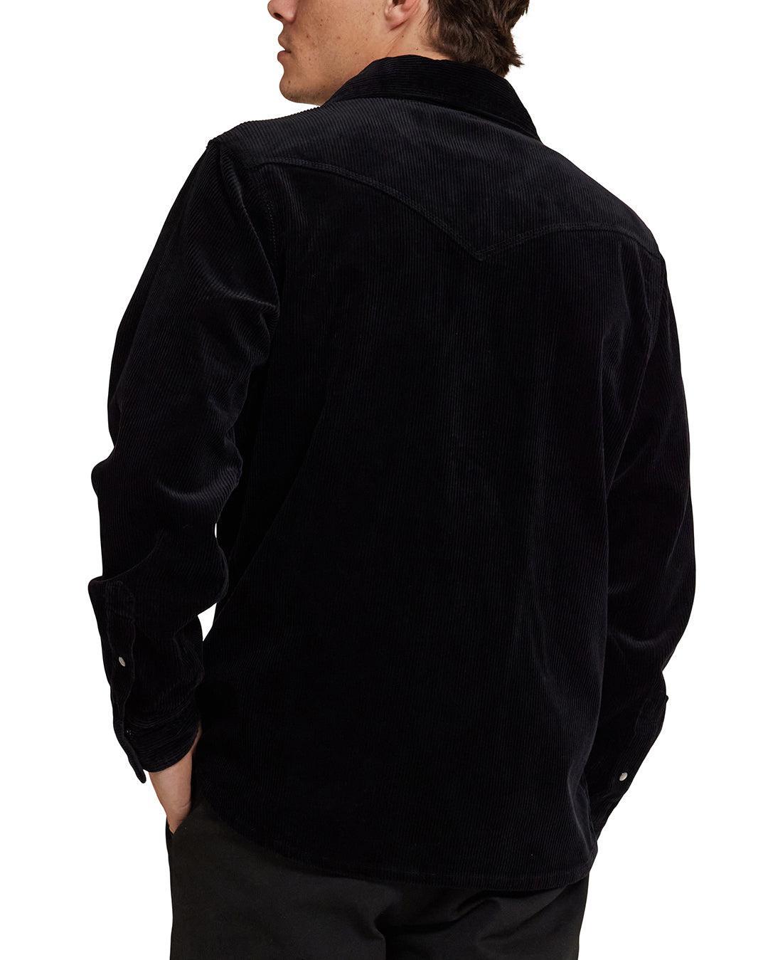 Western Cord Shirt - Black Product Image