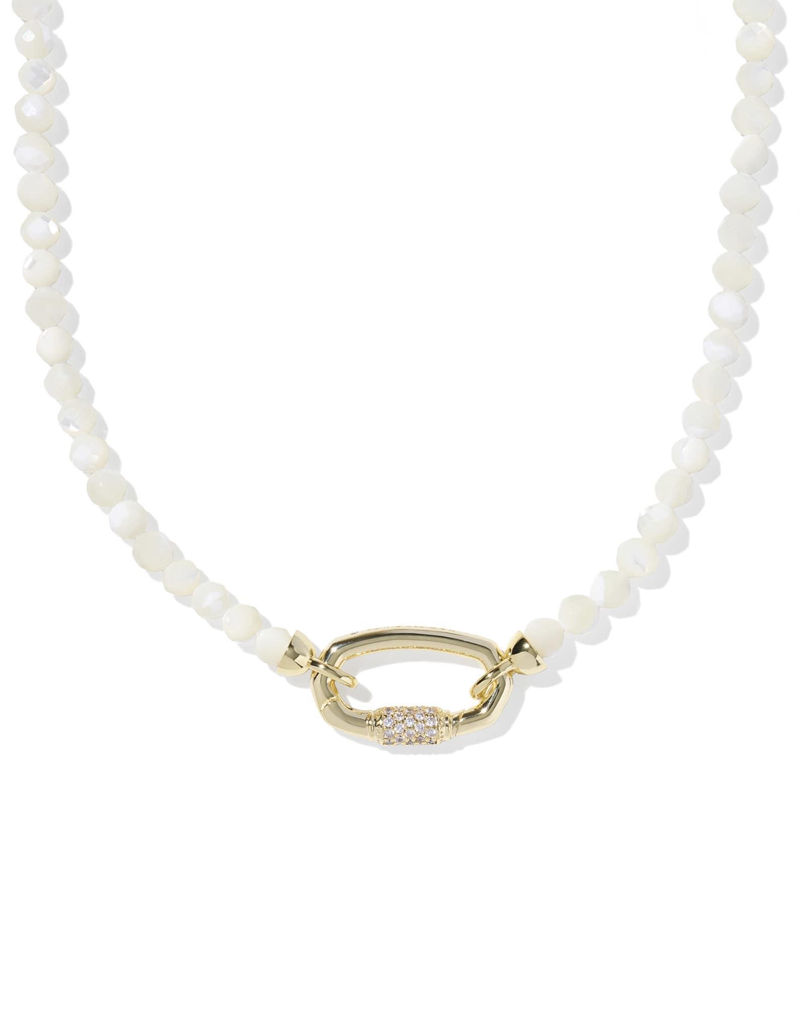 Emery Gold Beaded Strand Necklace Product Image