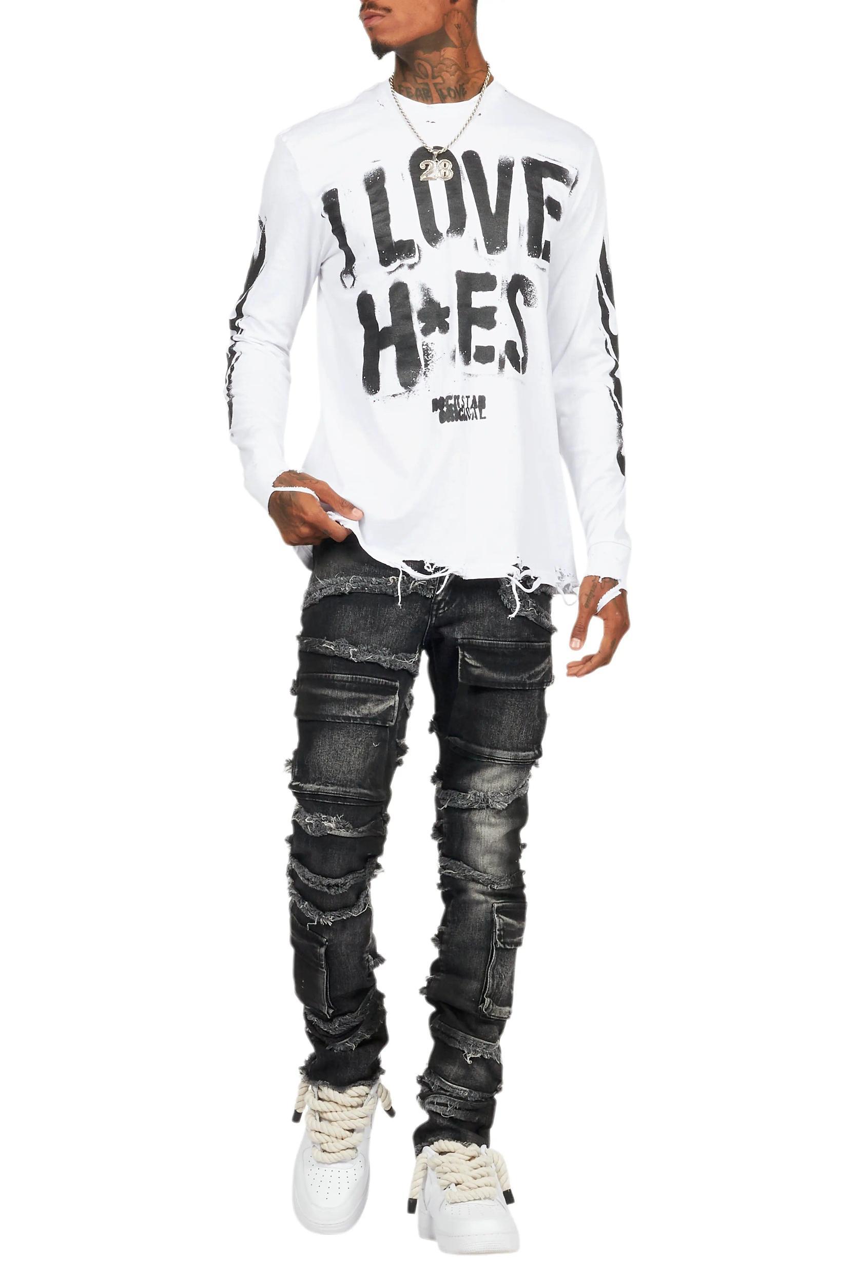 Yves Grey Skinny Cargo Jean Male Product Image