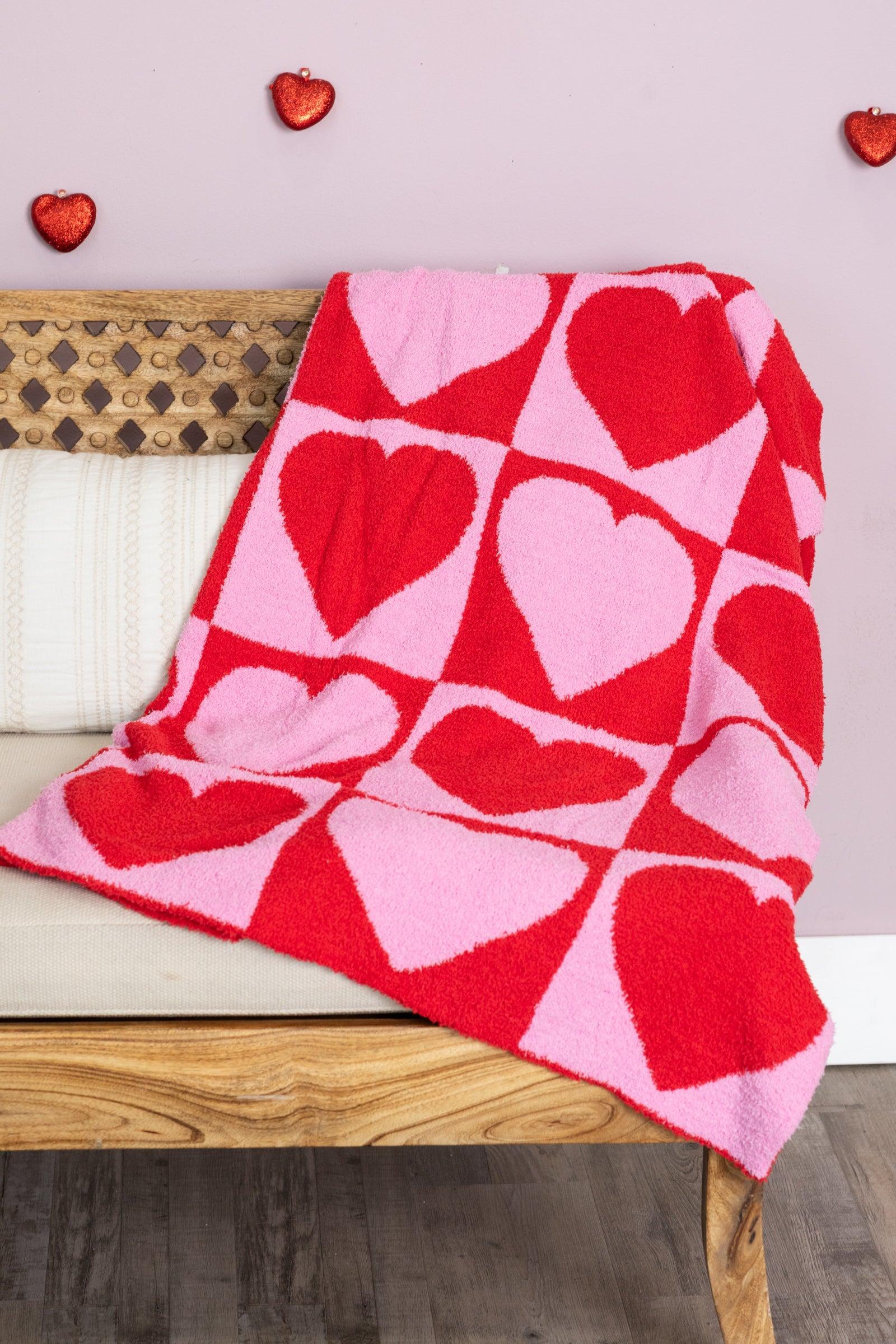 Heart Checkerboard Pattern Blankets Product Image