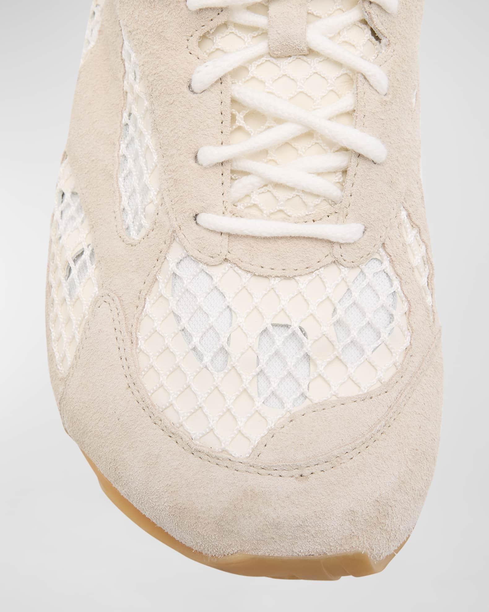 Men's Onyx Suede and Leather Runner Sneakers Product Image