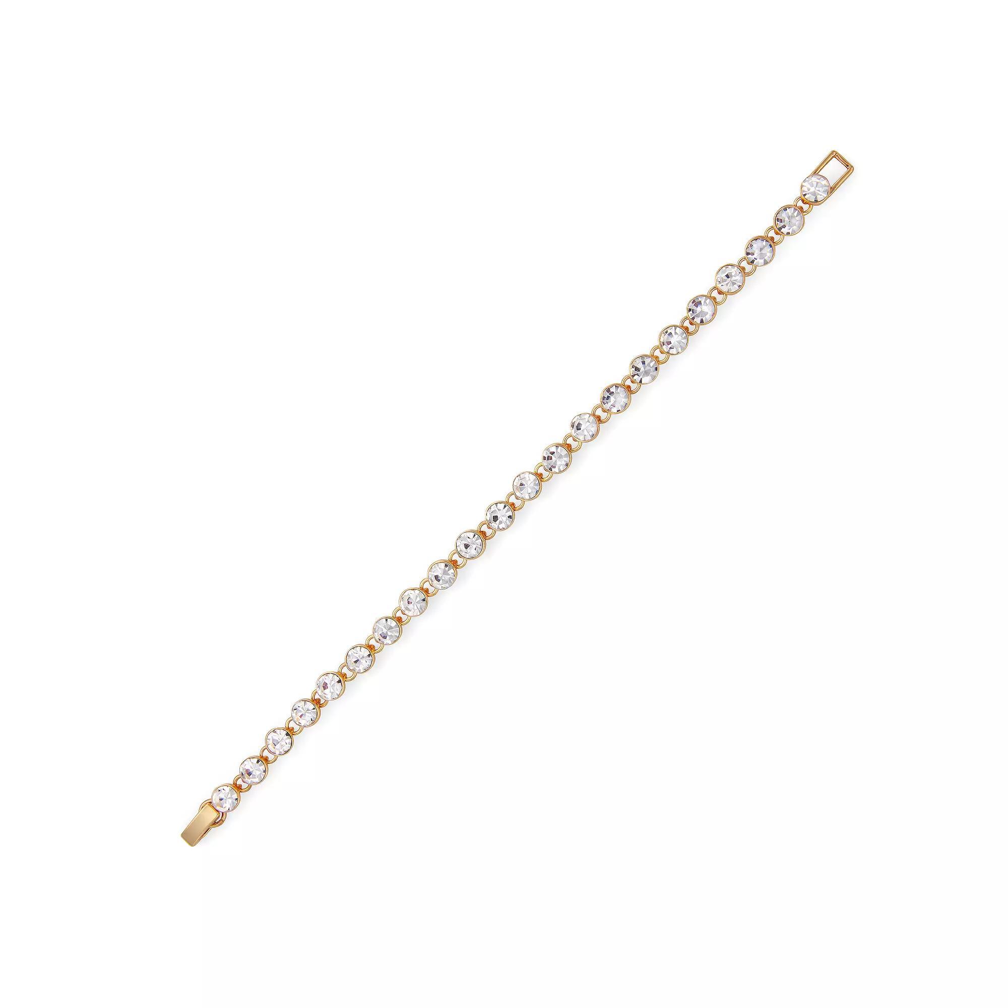 Nine West Tennis Flex Bracelet, Womens, Gold Tone Product Image
