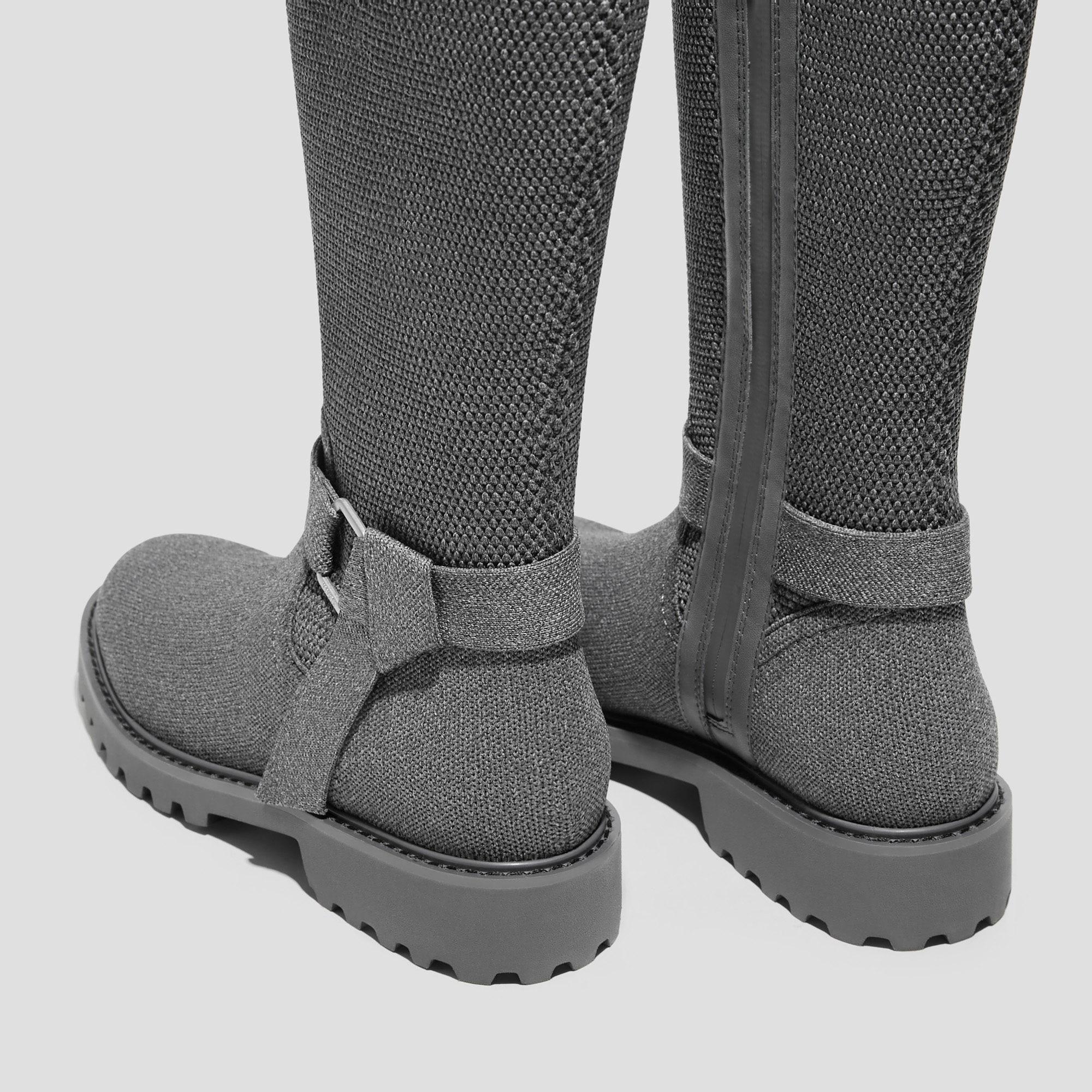 Round-Toe Mid-Calf Biker Boots (Faith) Product Image