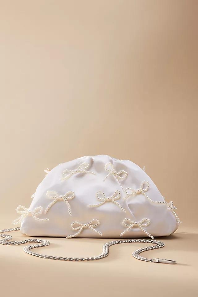 The Frankie Mini Clutch: Pearl Bows Edition Product Image