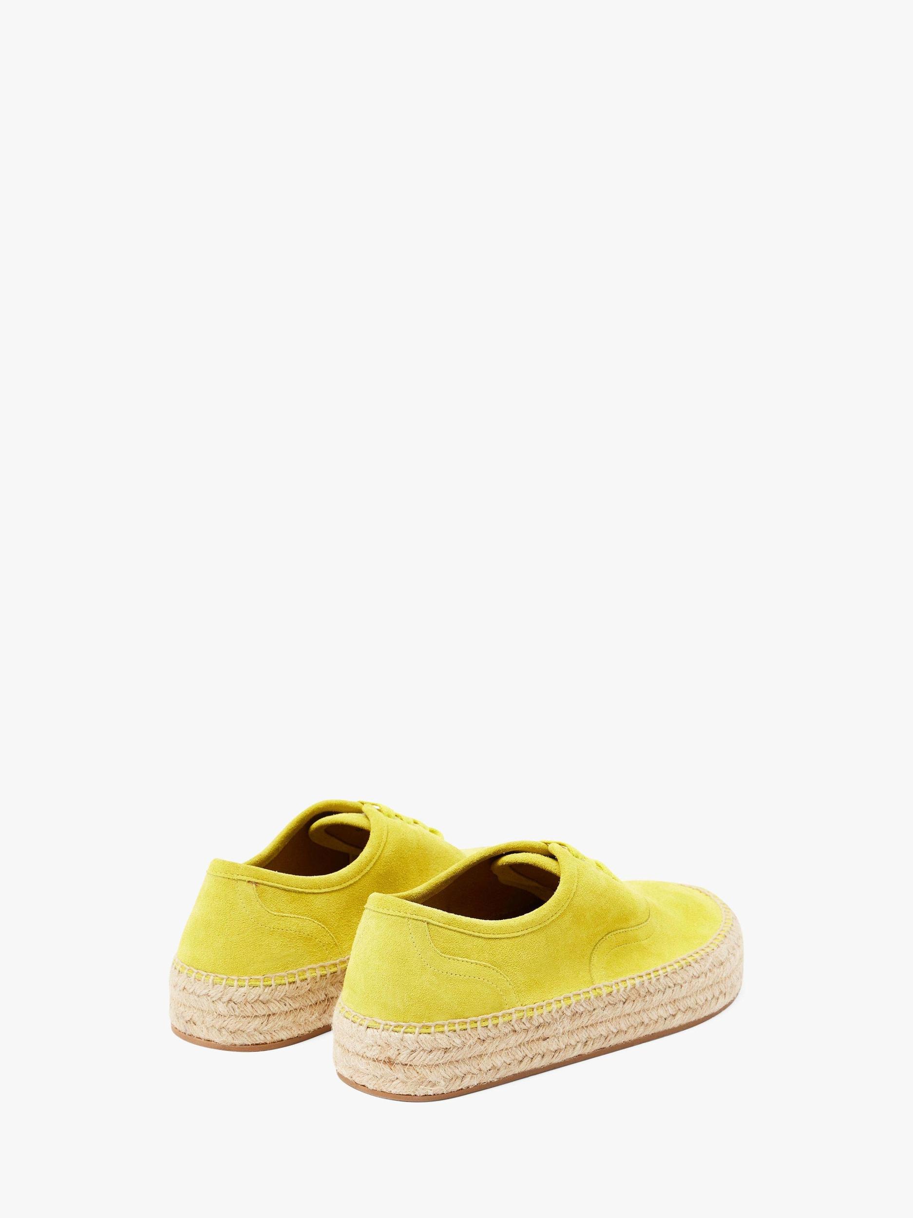 SUEDE LACE-FRONT PLATFORM ESPADRILLE Product Image