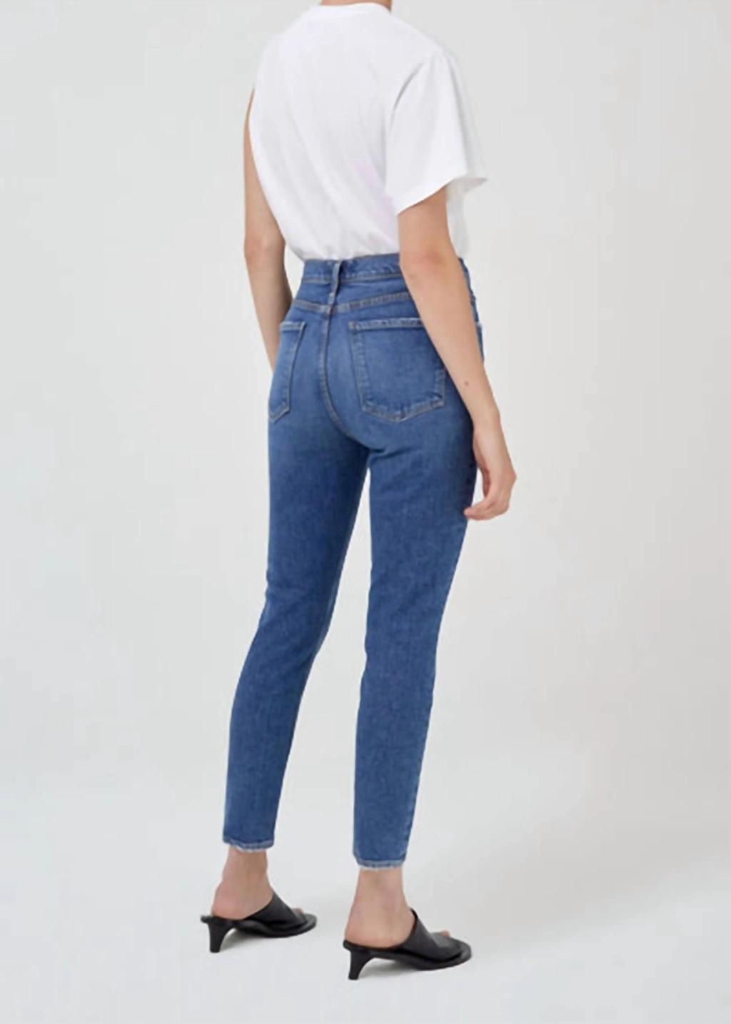 AGOLDE Nico High Rise Slim Leg Jeans In Ovation In Blue Product Image