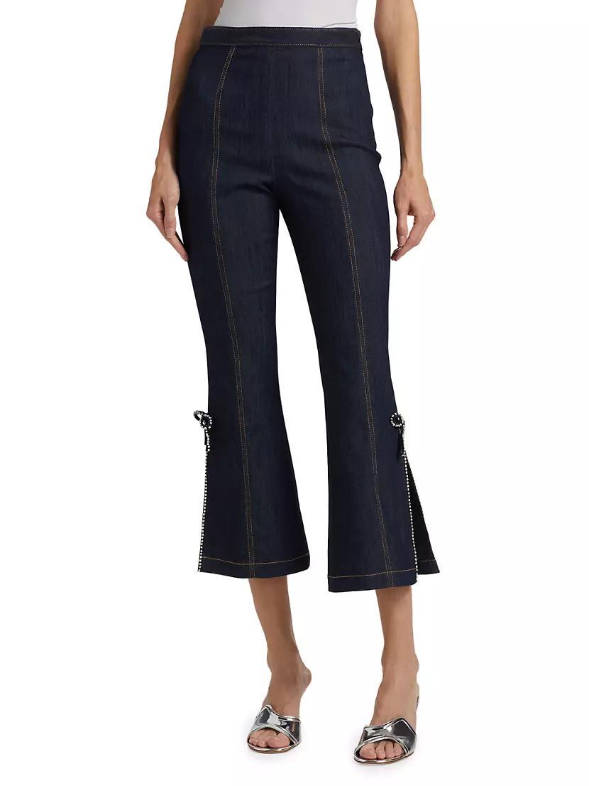 Ayleen Crystal-Embellished Crop Pants Product Image