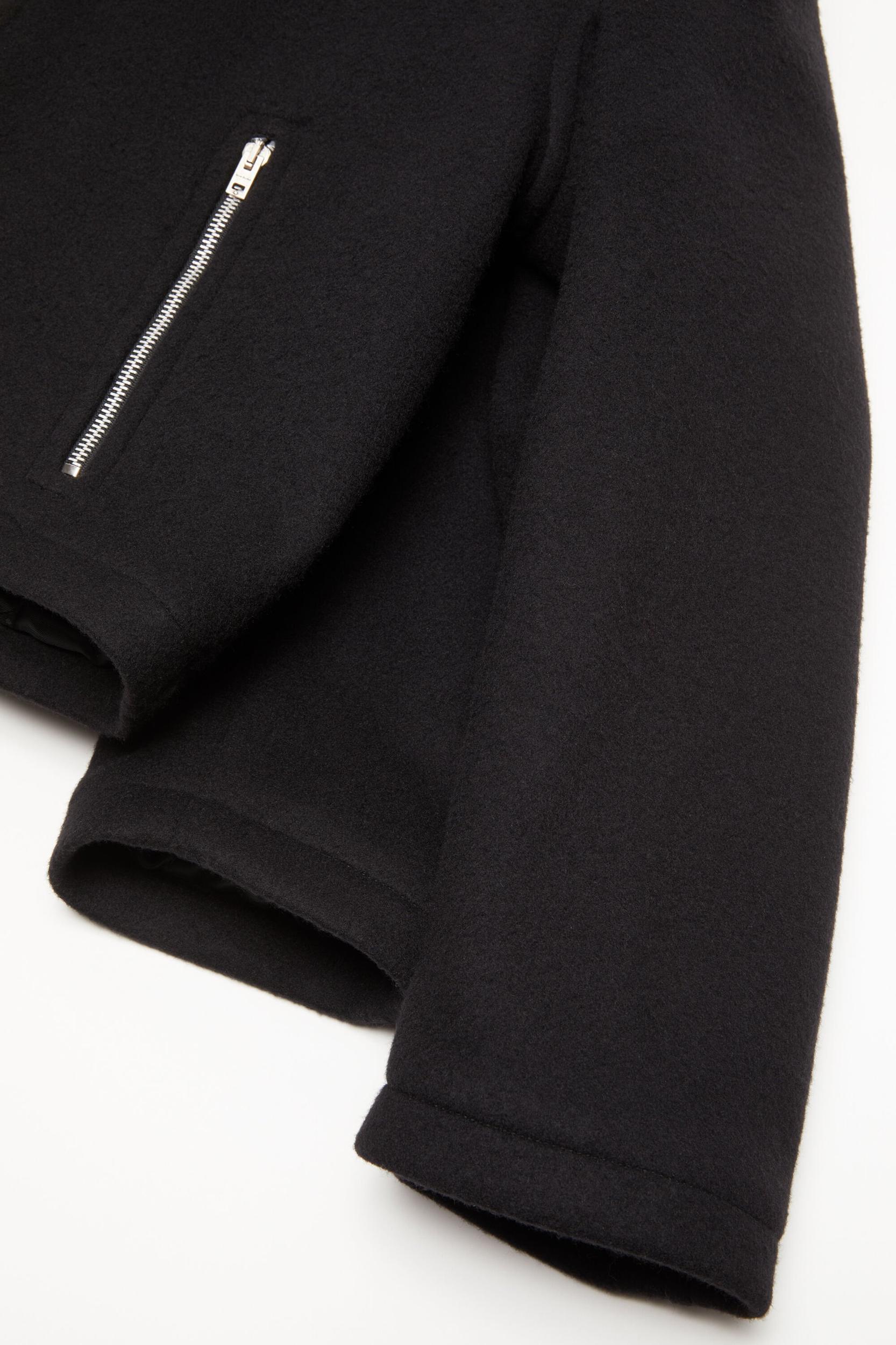 Hooded jacket wool blend Product Image