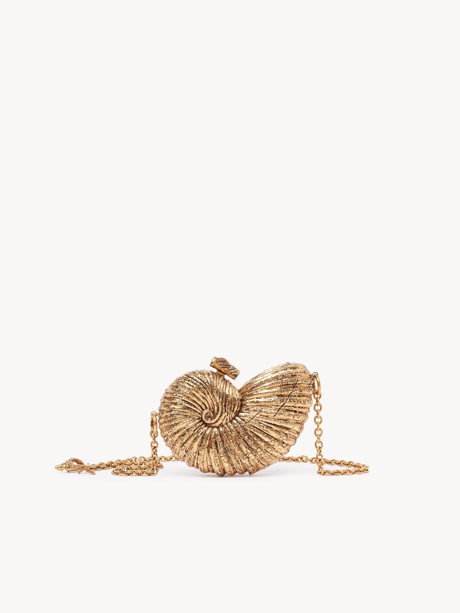 Sea Treasures Shell minaudière in metal Product Image