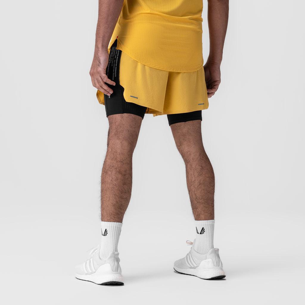 0953. Aerotex™ Hybrid Liner Short - Amber/Black Product Image