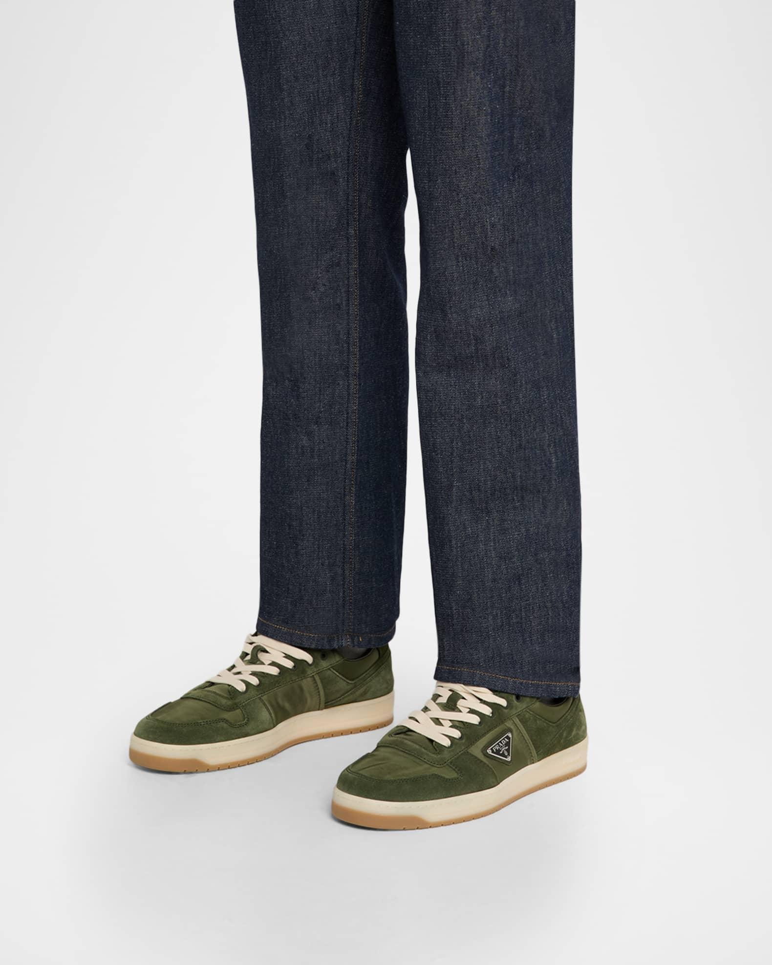 Men's Downtown Nylon and Suede Low-Top Sneakers Product Image