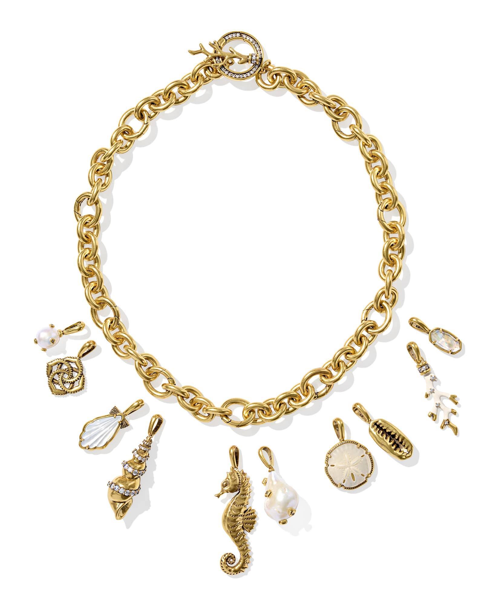 Alexa Gold Statement Charm Necklace Product Image