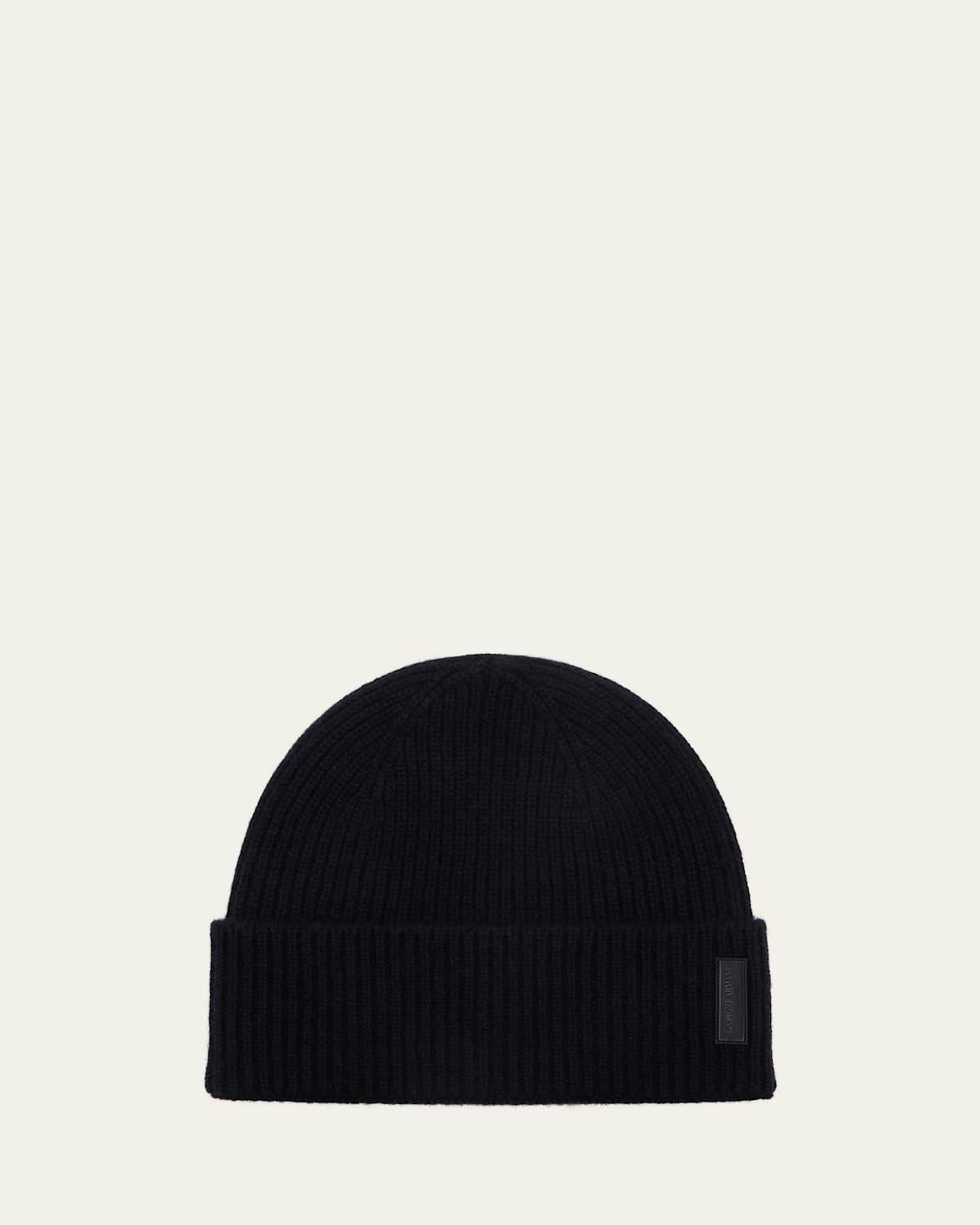 Mens Ribbed Wool Beanie Product Image