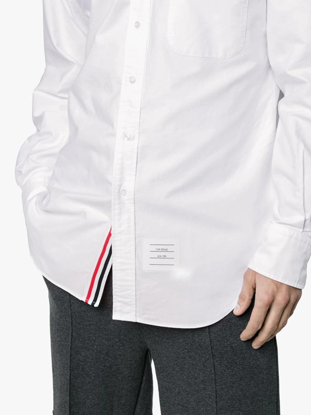 Straight Fit Oxford Shirt In White Product Image