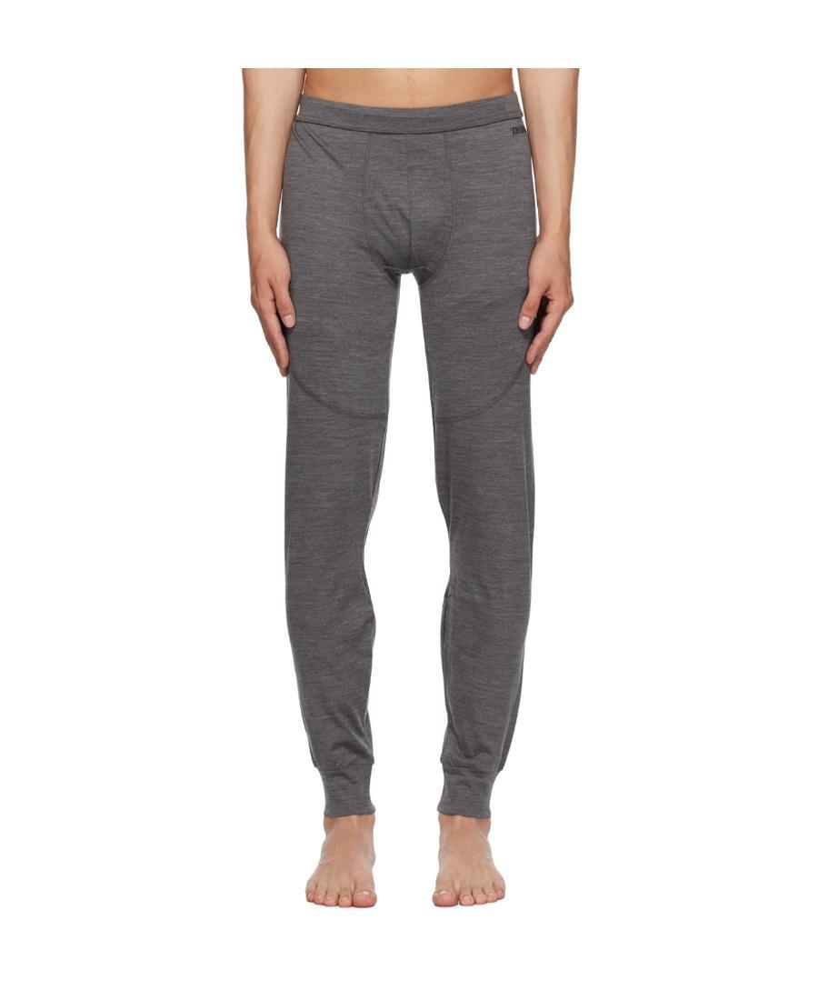 ZEGNA Elastic Wool Sweatpants In Black Product Image