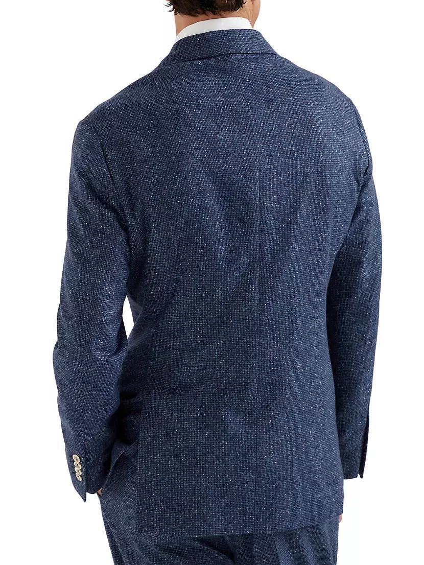 Flecked Silk, Wool and Cashmere Blazer Product Image
